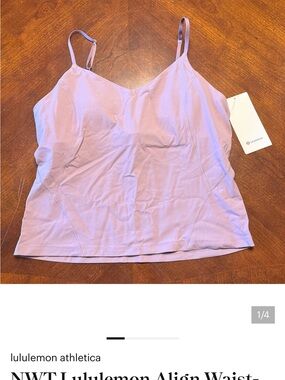 lululemon athletica Light Purple Adjustable-Strap Camisole